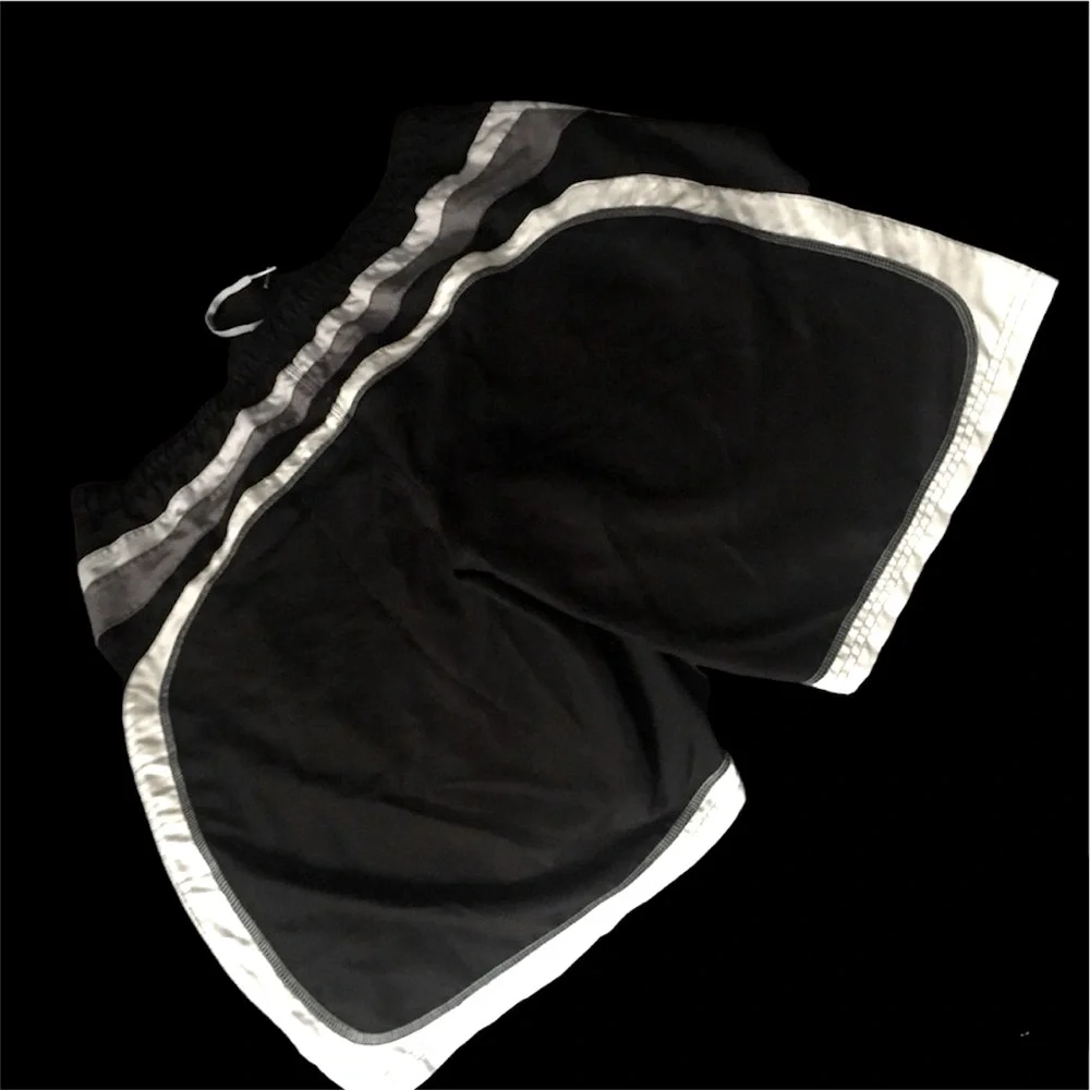 Nike Swim Trunks • True Black • White Accenting • Drawstring • Perfect